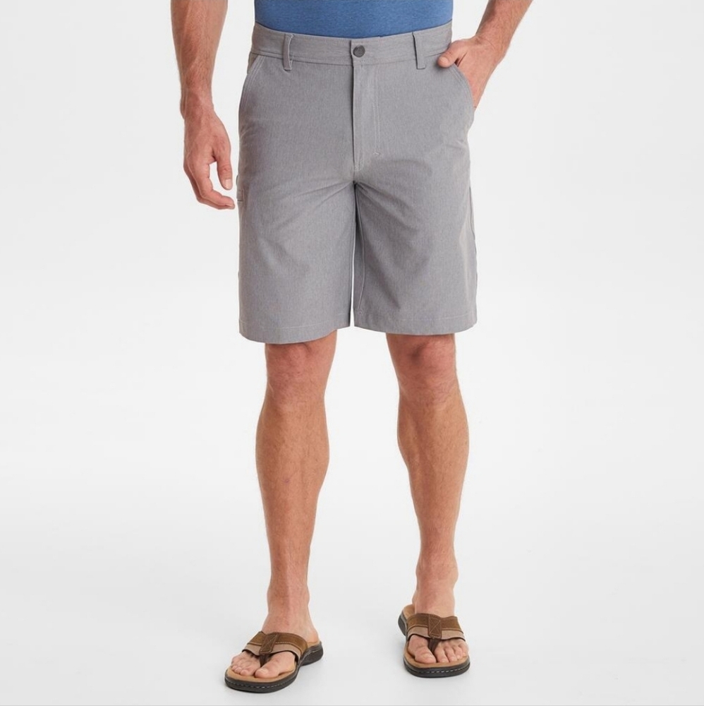 New G.H. Bass & Co. Mens Flex Waistband Stretch Performance Shorts 40 W
